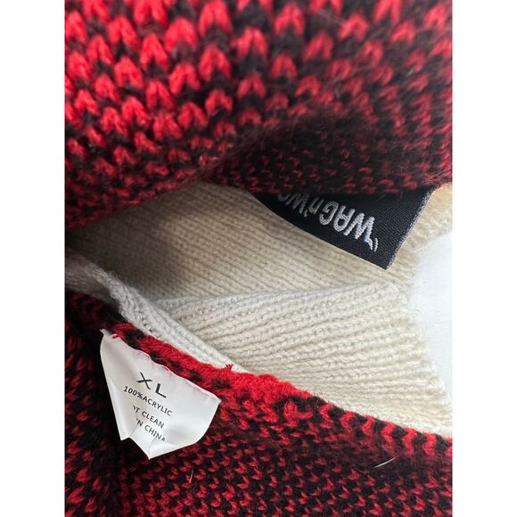 Dog Cable knit sweater Buffalo Plaid Ralph Lauren Christmas XL *read Wag n Woof - Picture 7 of 10